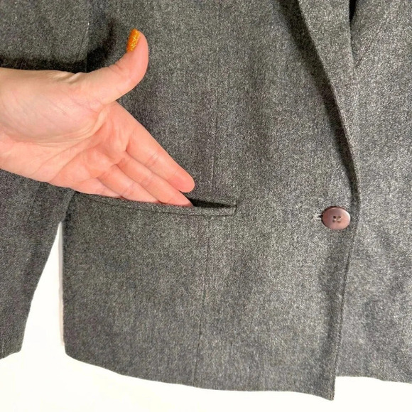 Collegetown Vintage Women’s Wool Blazer Size Small Gray Union Made USA - Picture 4 of 9